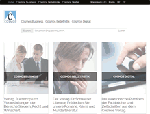 Tablet Screenshot of cosmosverlag.ch